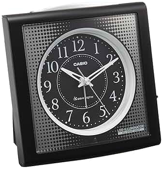 V001総欅板材M16アイボルト付電波目覚まし時計（カシオTQT−351NJ使用 V012総欅板材M16アイボルト付電波目覚まし時計（カシオTQT